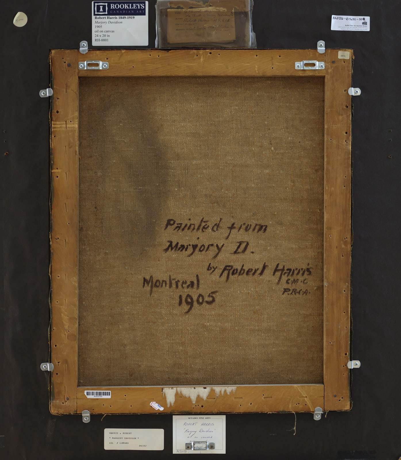 Robert Harris, Marjory Davidson, 1905