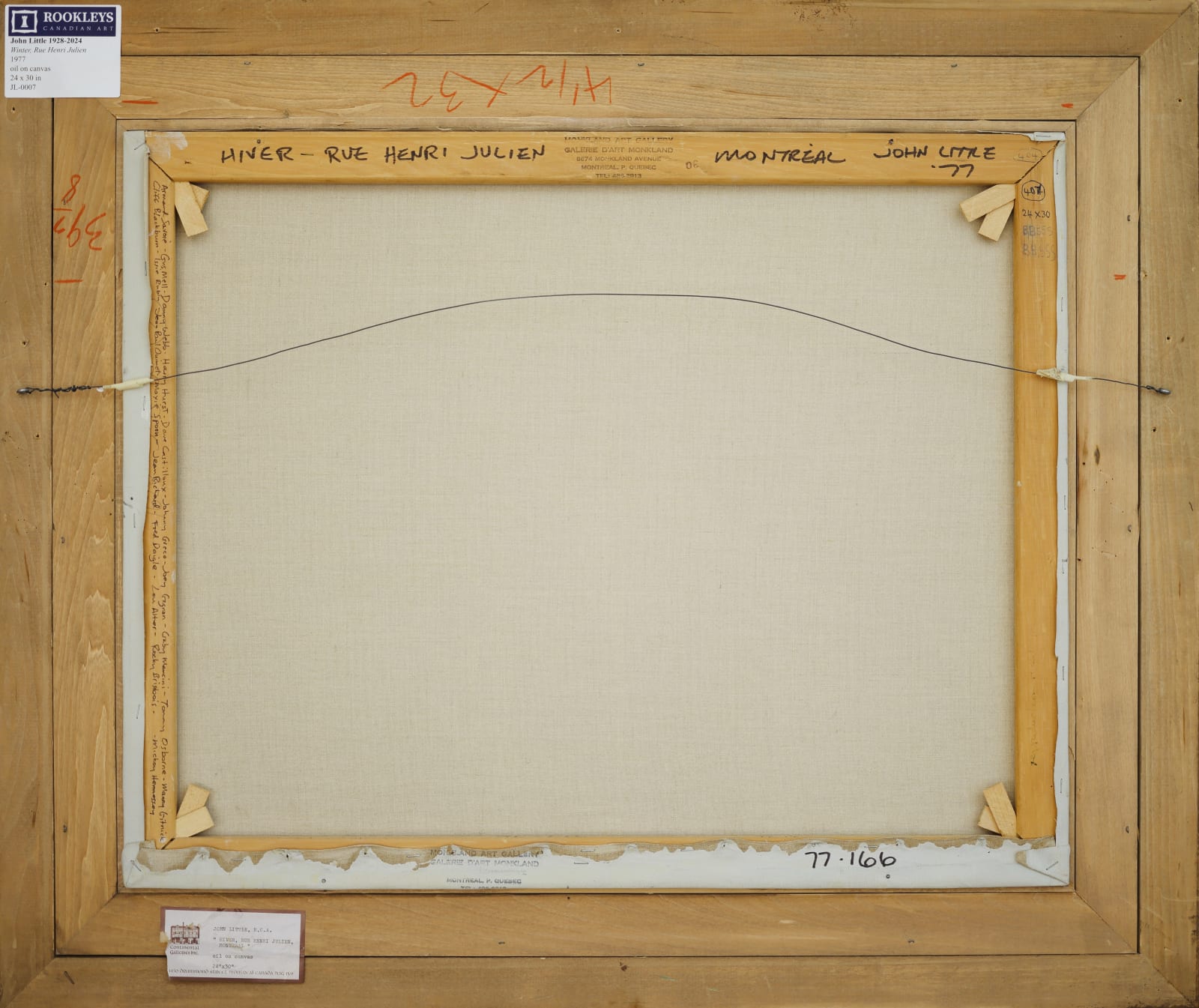 John Little, Winter, Rue Henri Julien, 1977