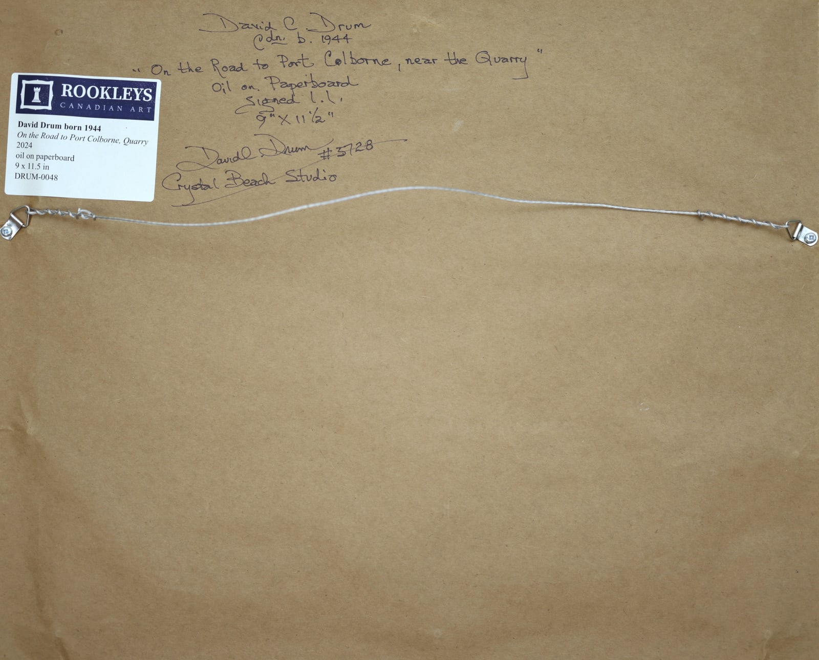 David Drum, On the Road to Port Colborne, near the Quarry, 2024