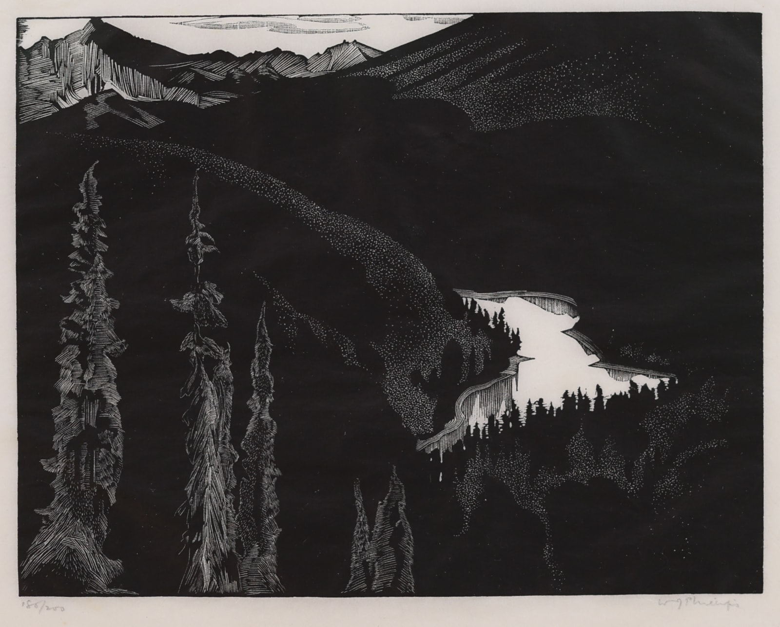 Walter Joseph Phillips, Vista Lake, 1932