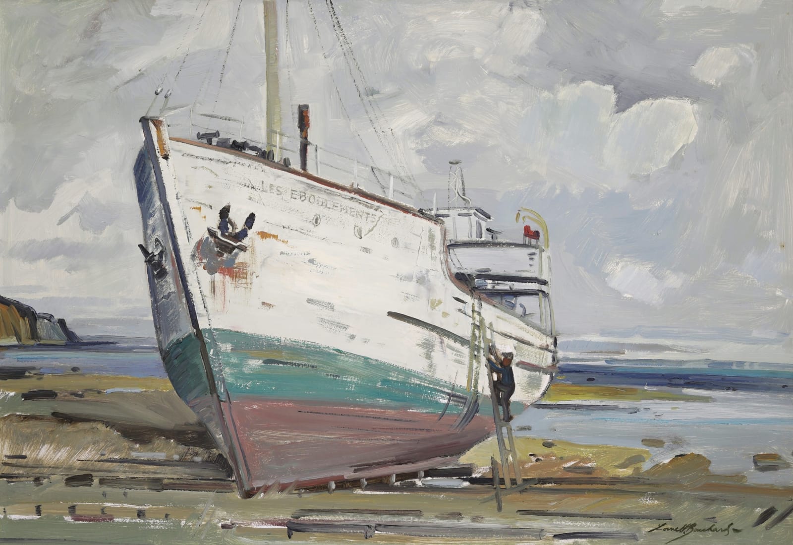Lorne Bouchard, Schooner, Les Éboulements, 1968