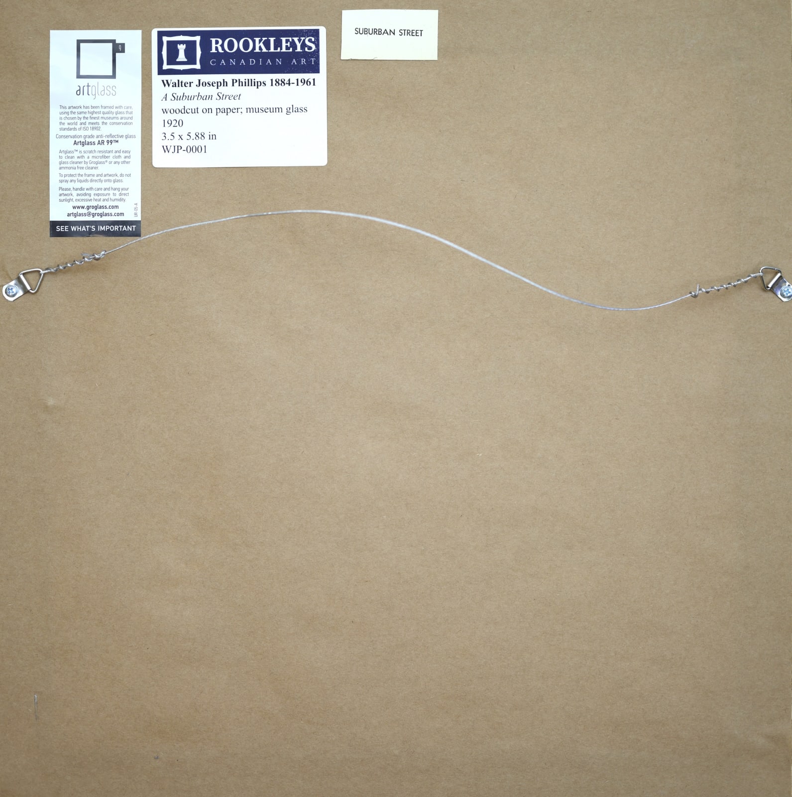 Walter Joseph Phillips, A Suburban Street, 1920