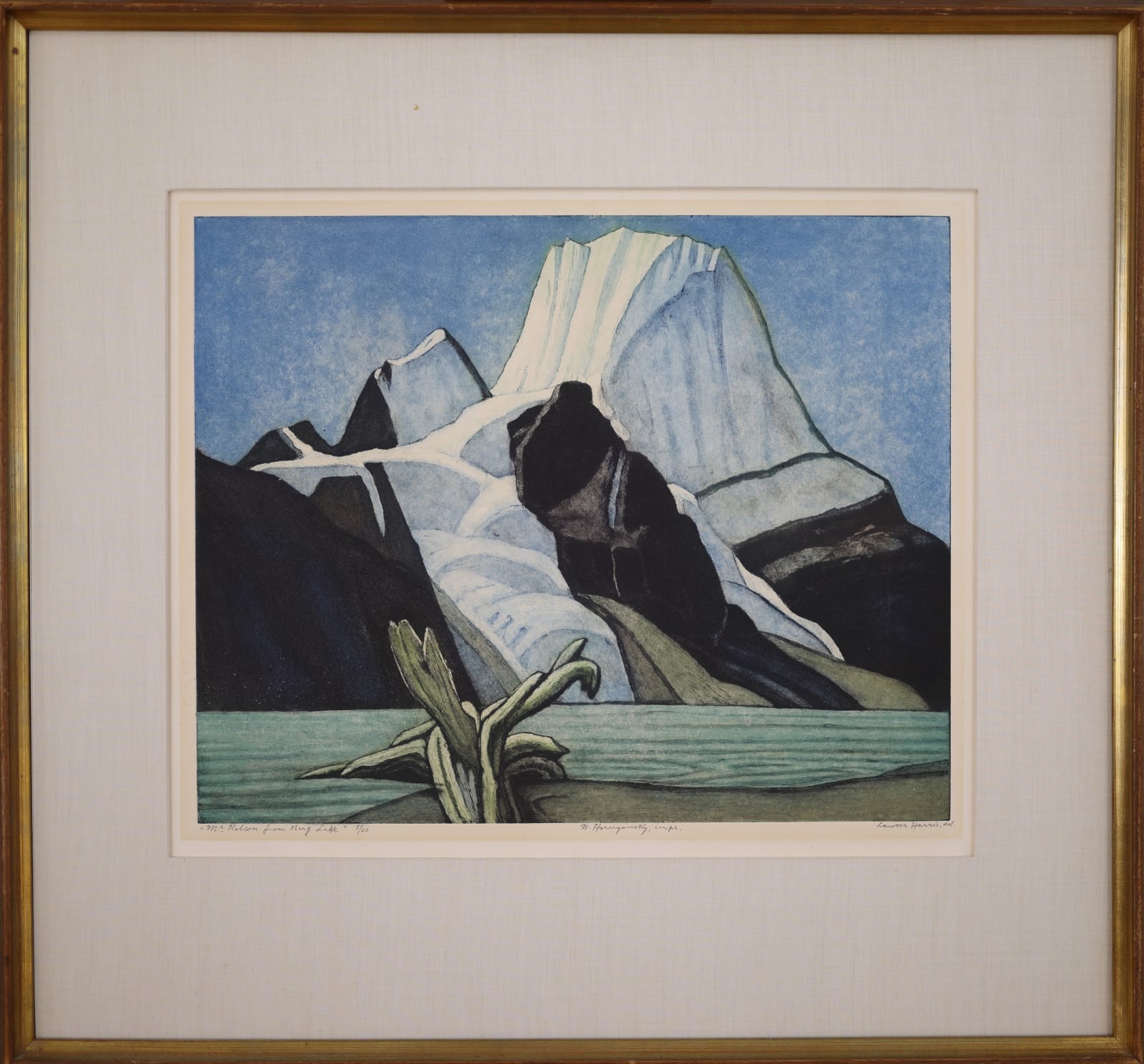 Nicholas Hornyansky, Mount Robson From Berg Lake