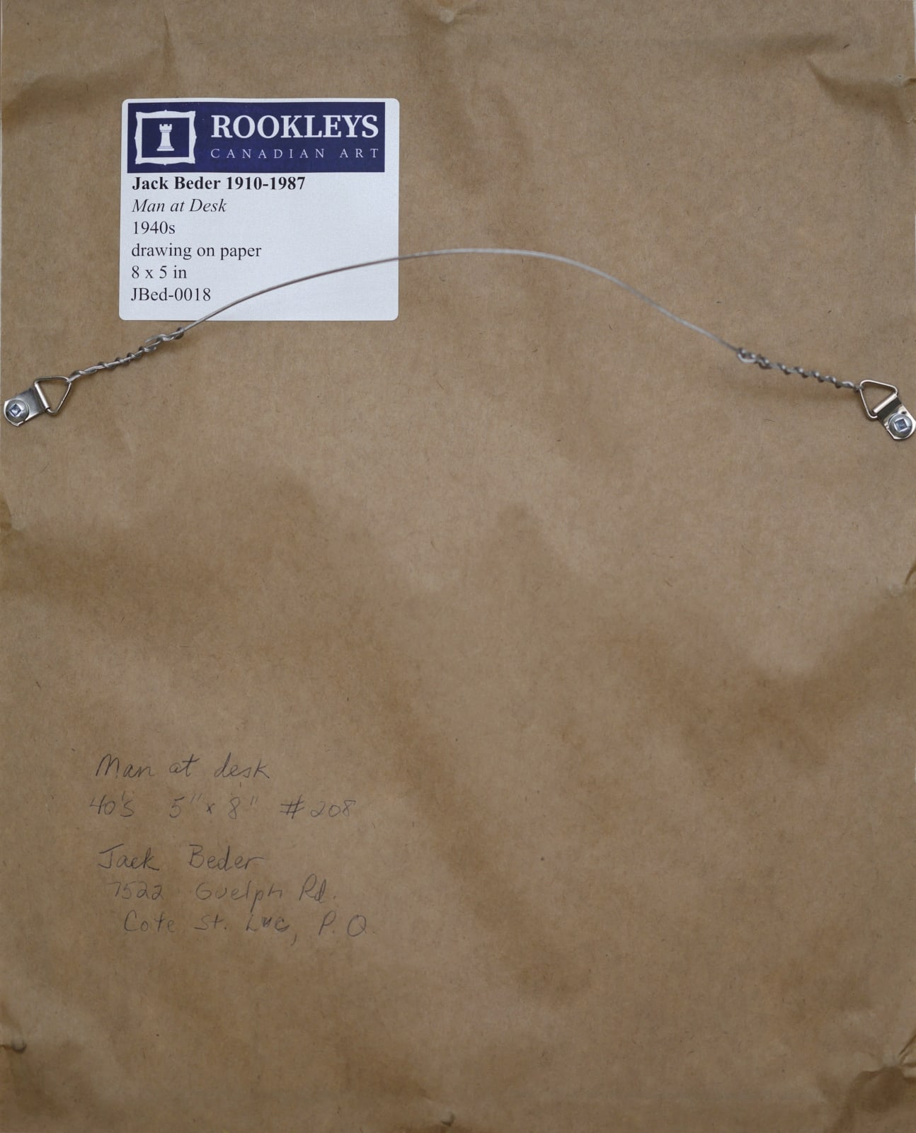 Jack Beder, Man at Desk, 1940s