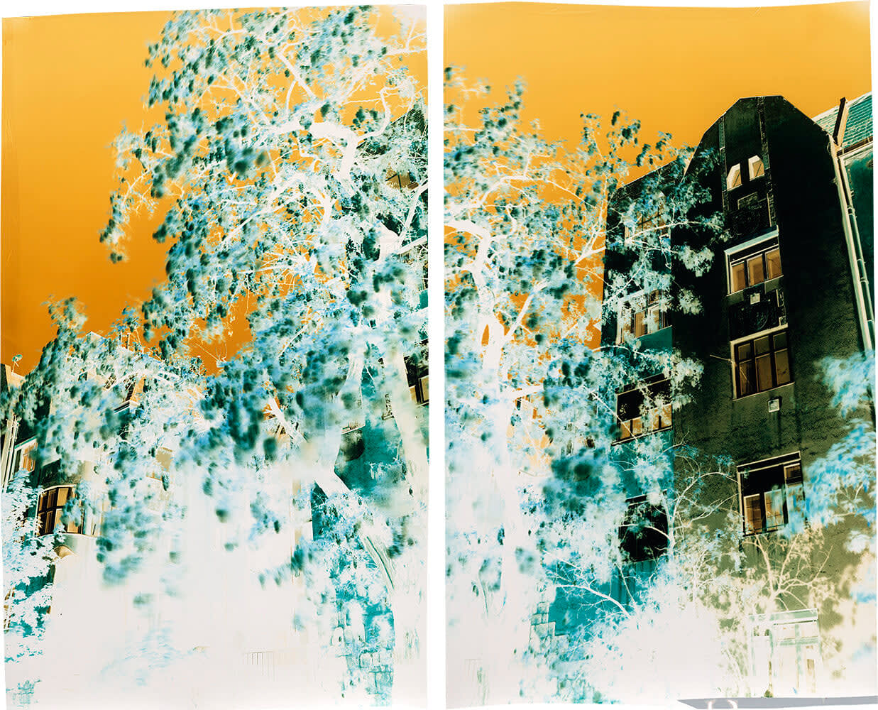 John Chiara, Szent László út at Dolmány u. at Rokolya u., Diptych, Budapest Hungary, 2019