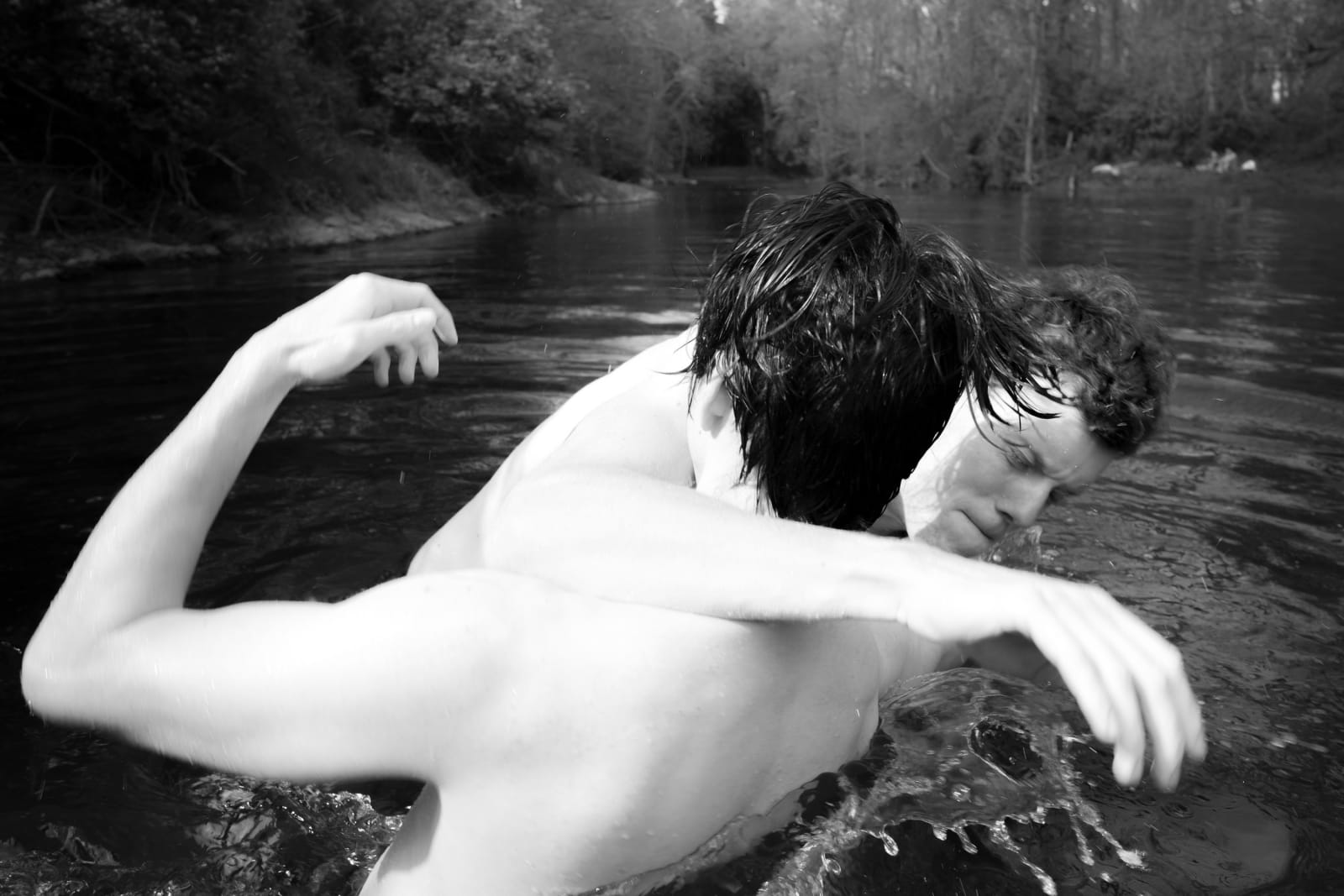 Caleb Stein, Bode & Owen Wrestling, Horizontal. The Watering Hole. Poughkeepsie, NY, 2022