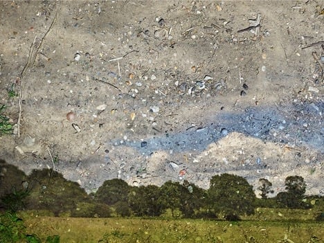 Abelardo Morell, Tent-Camera Image: Rapidly Moving Clouds Over Field. Flatford, England #2, 2017