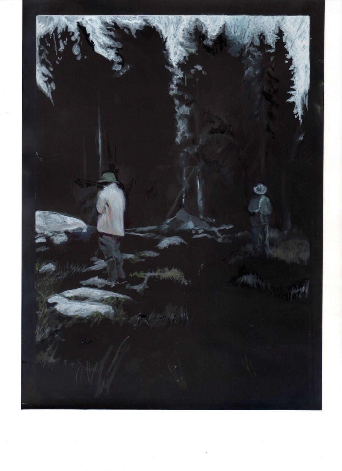 Summer Mann, Untitled (2 figures in woods), 2014