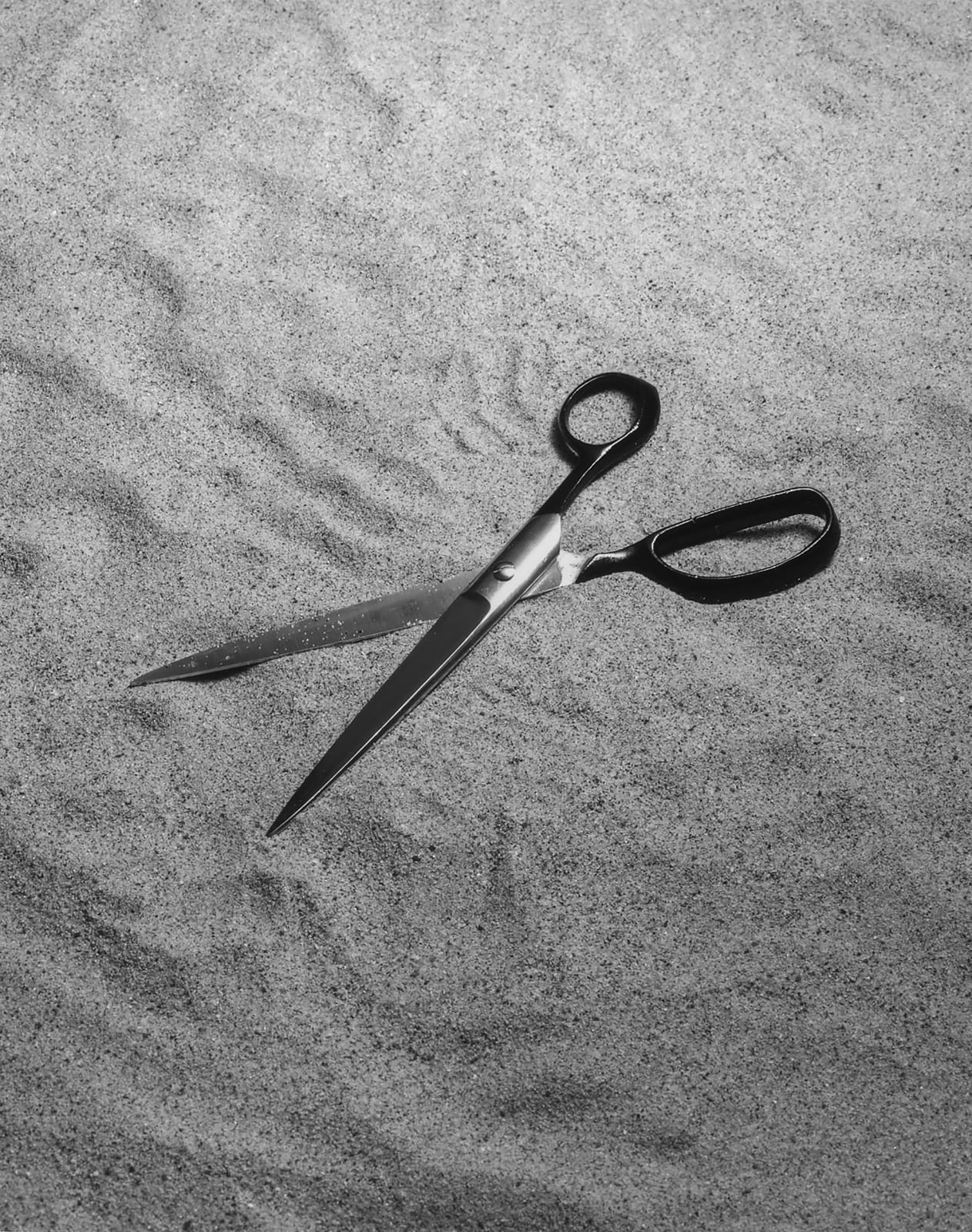 Jo Ann Callis, Scissors in Sand, 1981-83 printed in 2025