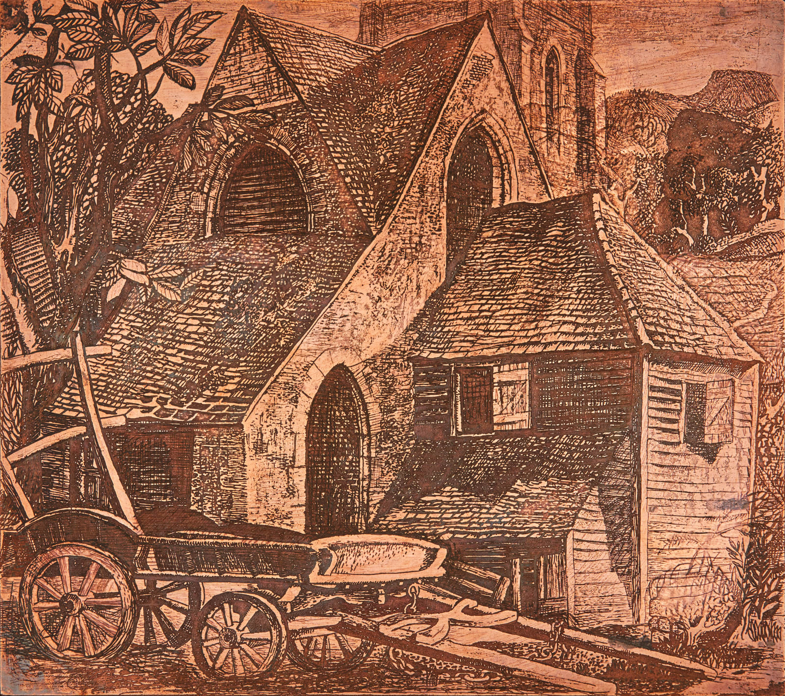 William Wilson RSA, Gothic Barn, around 1936