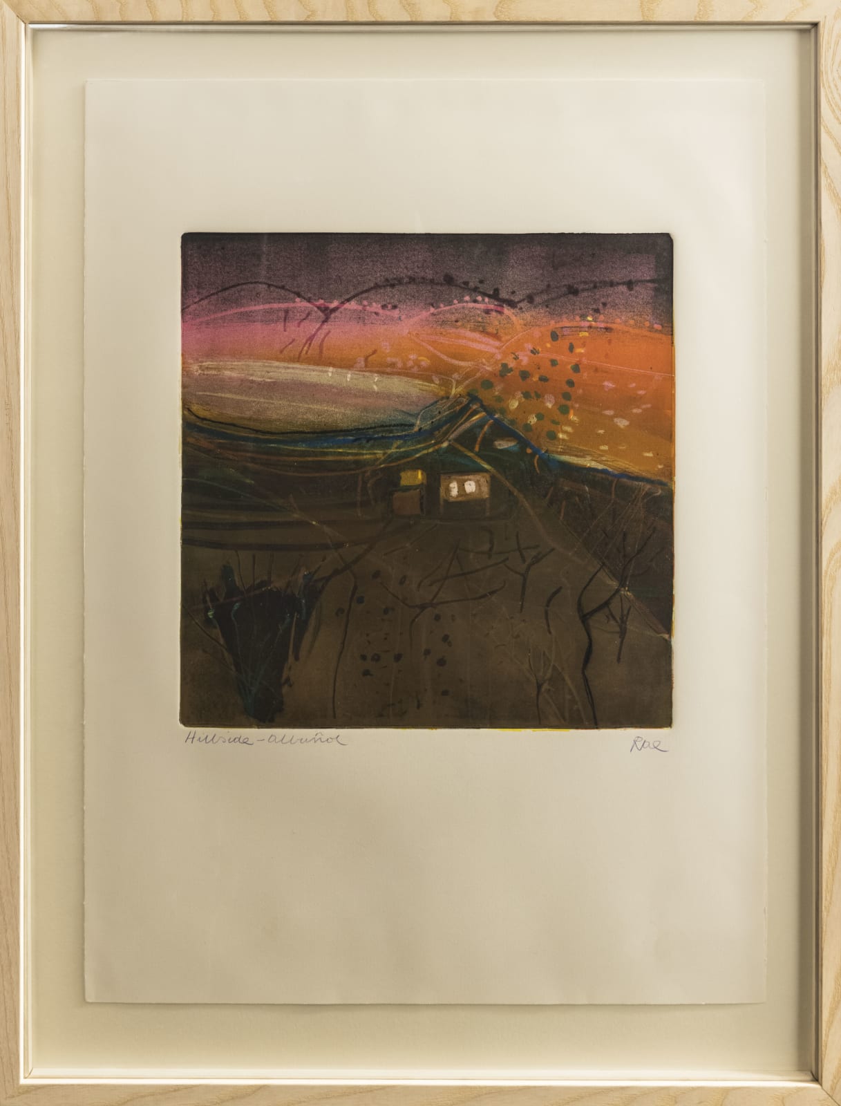 Barbara Rae RSA, Hillside, Albuñol