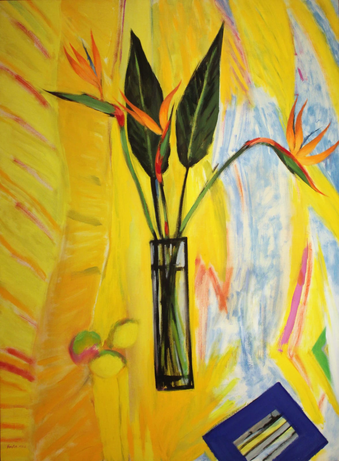 John Houston RSA, Still Life with Strelitzia, 1992-93