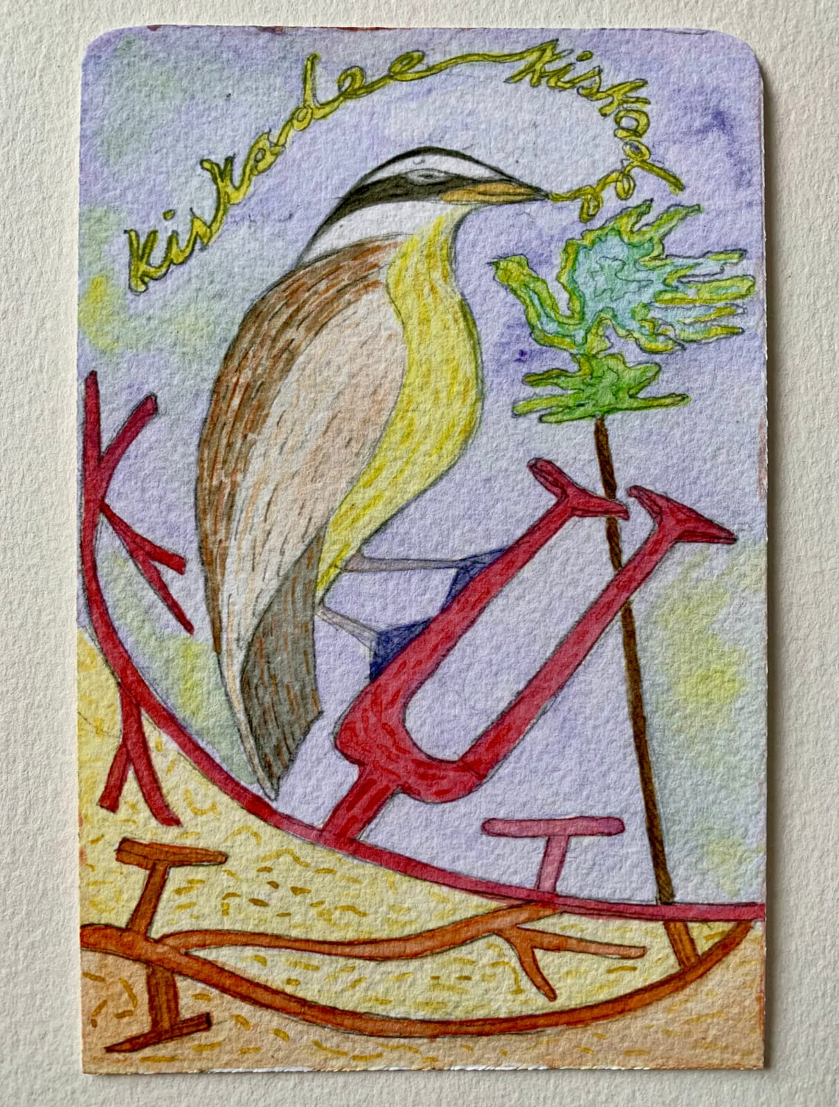 Fiona Dean RSA, Landscape Offerings: Remembered landscapes: Maquette 2 multiples: note v, san felipe del agua, bird, song, branches