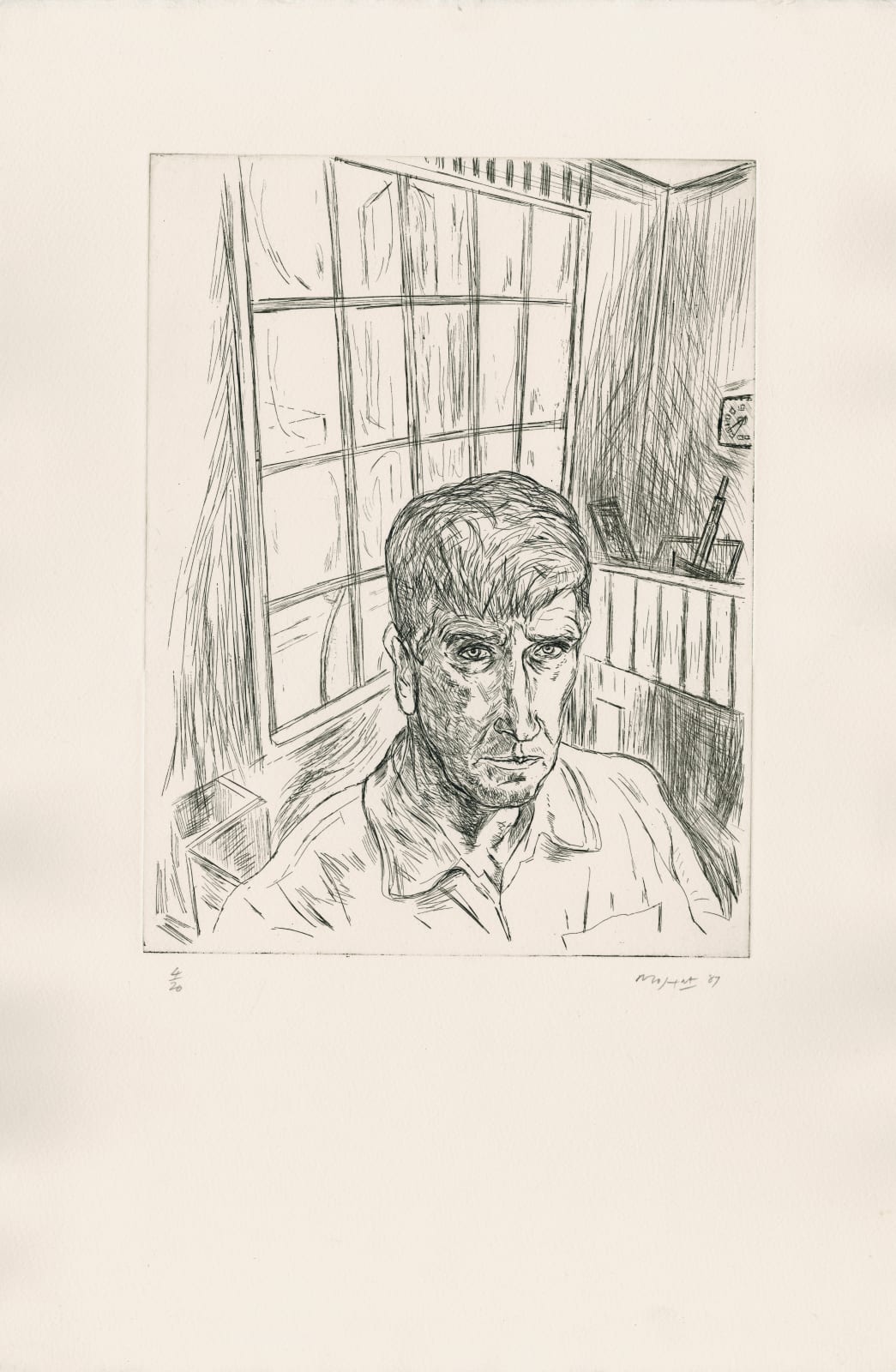 Alexander Moffat RSA, Self Portrait, 1987
