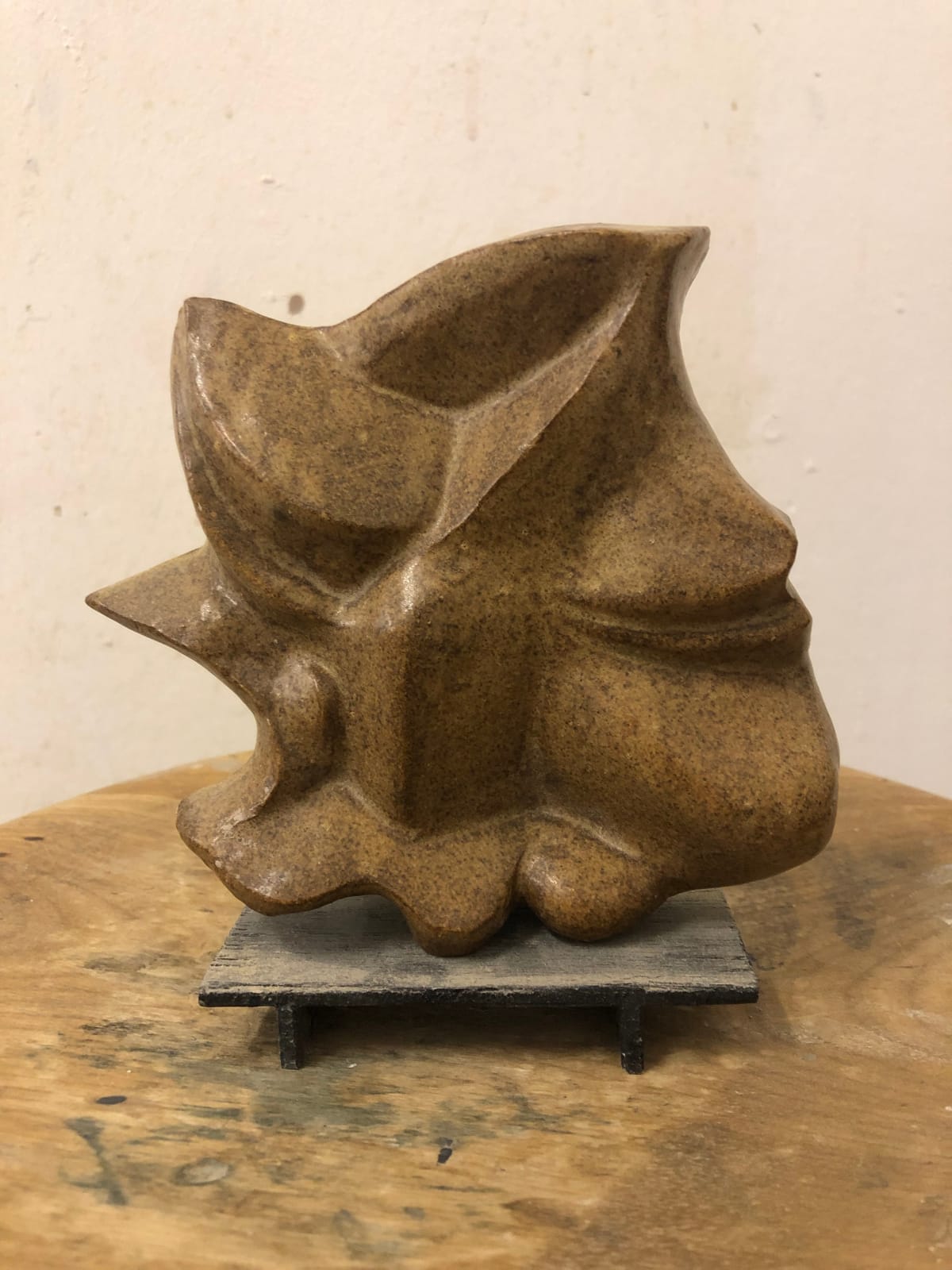 Frank Pottinger RSA, Untitled (Organic Shape with Mottled Terracotta Glaze)