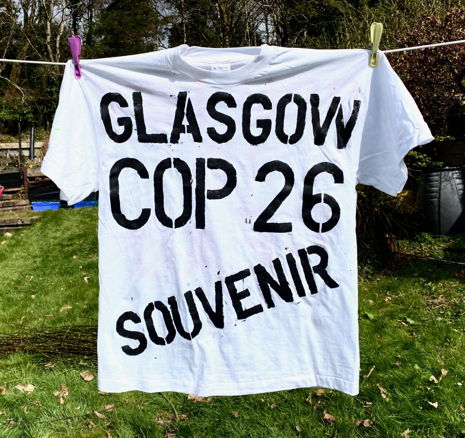 Ross Sinclair RSA (Elect), Real Life COP 26 Souvenir T-Shirt: Real Life is Dead. No. 2