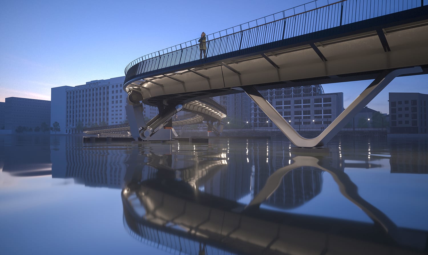 Ben Addy RSA (Elect) - Moxon Architects, Royal Victoria Dock Footbridge, London