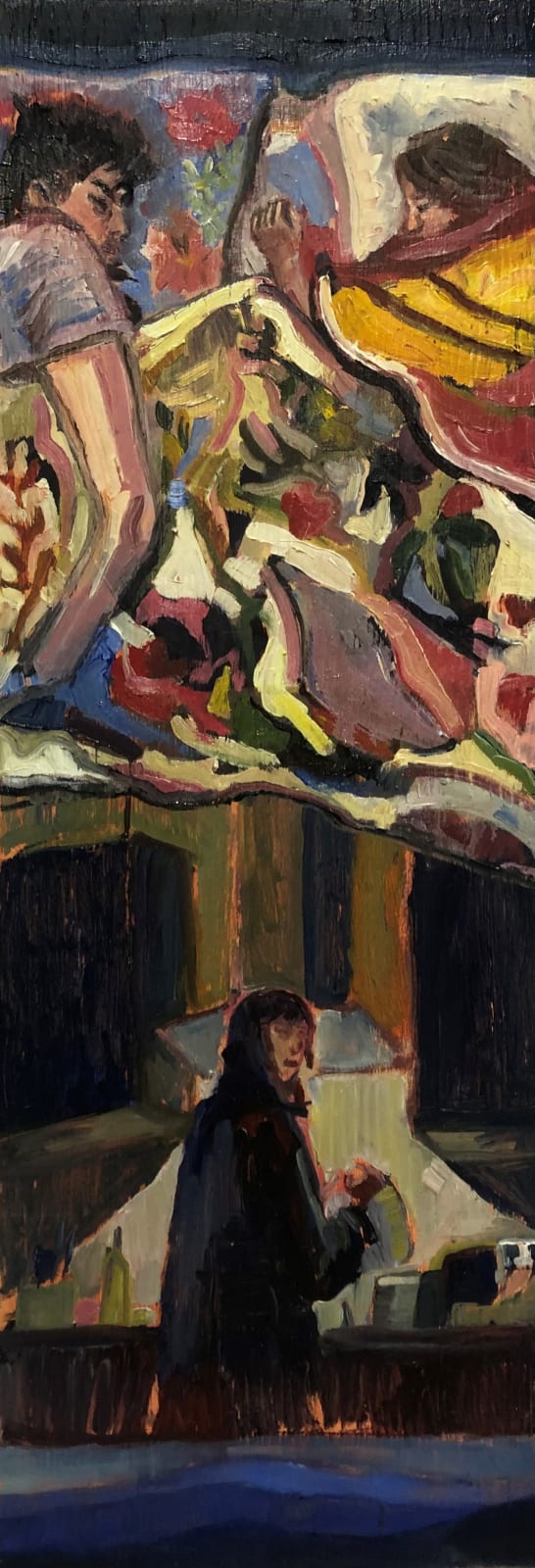 Agnes Roberts, Untitled (Quilt and Kitchen), 2025