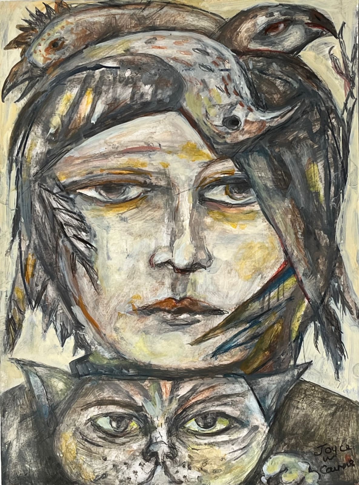 Joyce Cairns PPRSA, Three Bird Hat