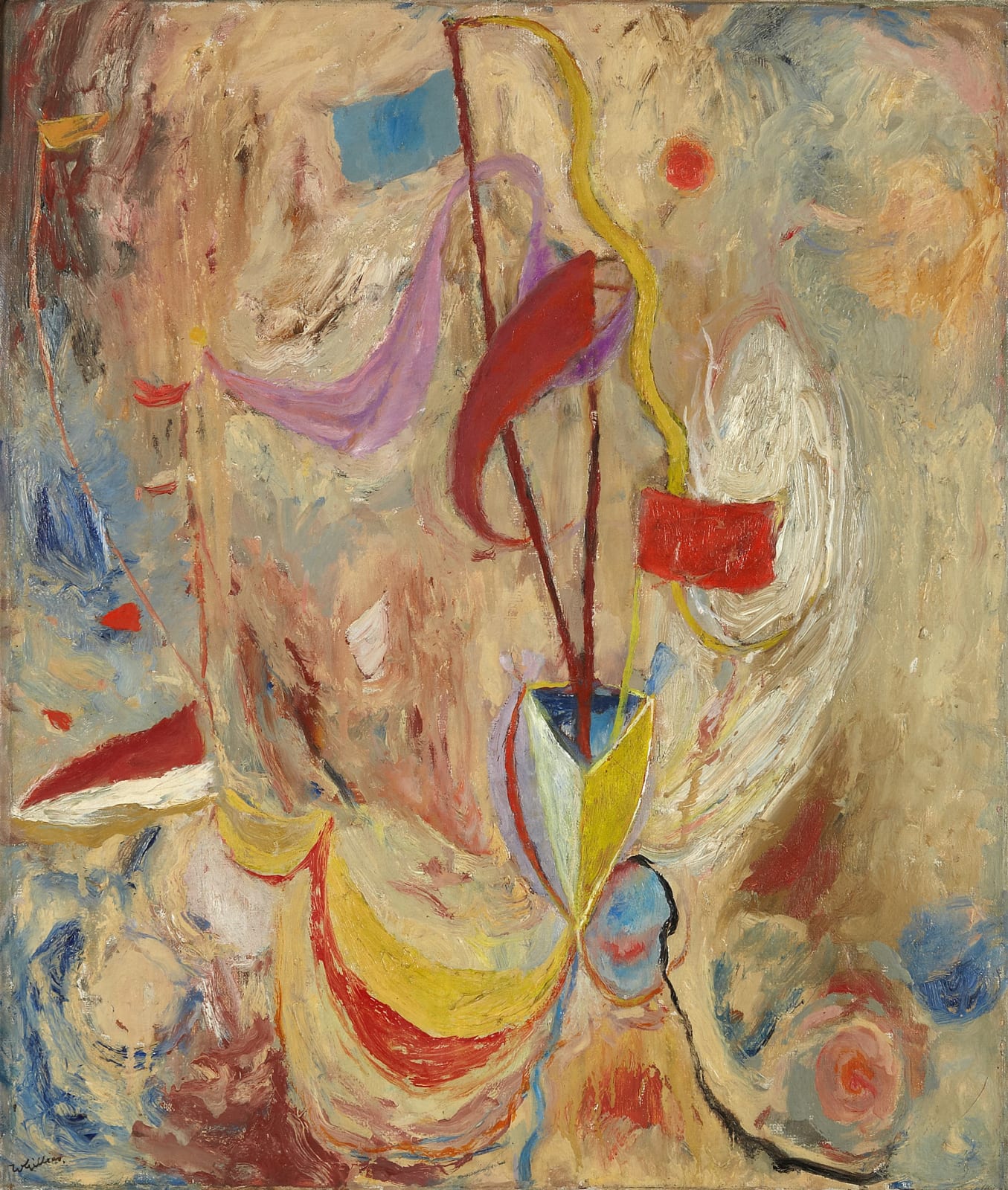 William Gillies RSA, Flags and Bunting, c. 1935