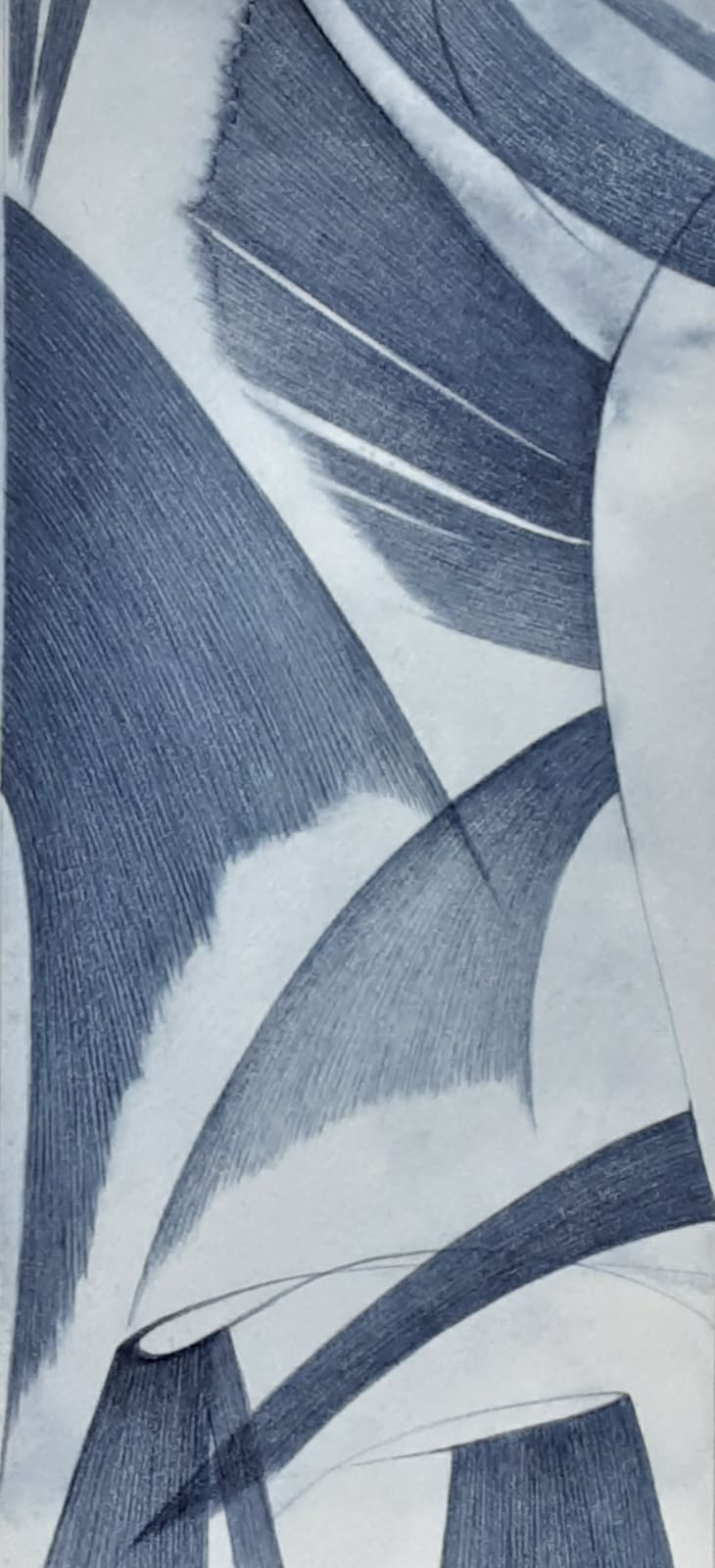 Eileen Lawrence RSA, April 2020 Indigo II