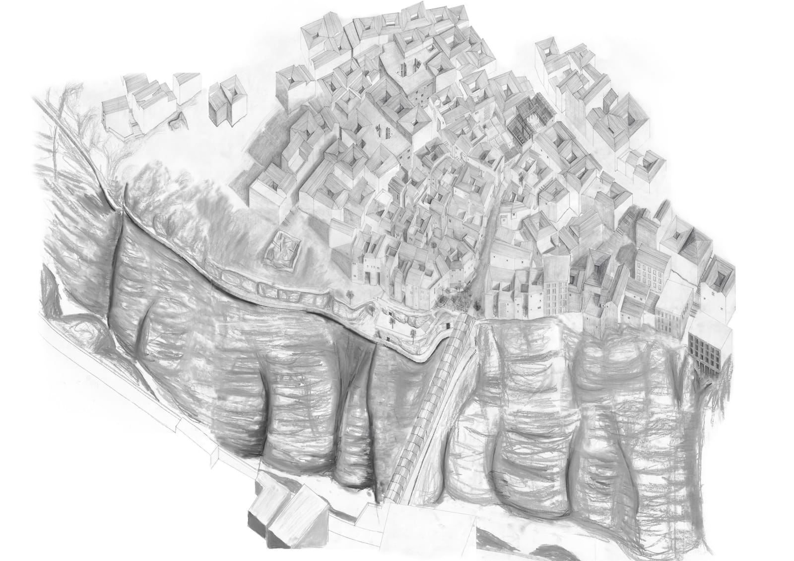 Nassim Belgroune, Souika Axonometric, Algeria