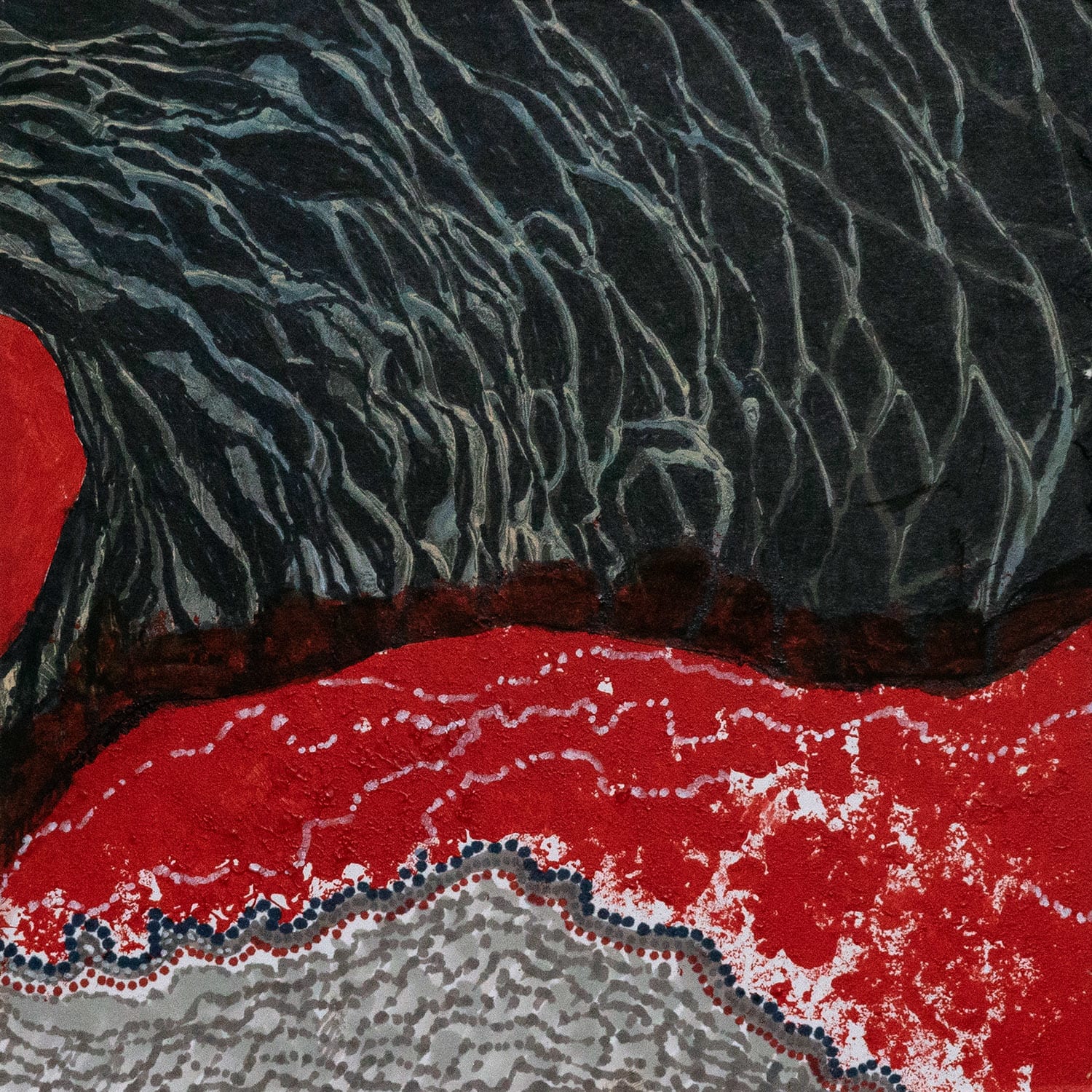 Sam Ainsley RSA, The Cave with Lava, 2020
