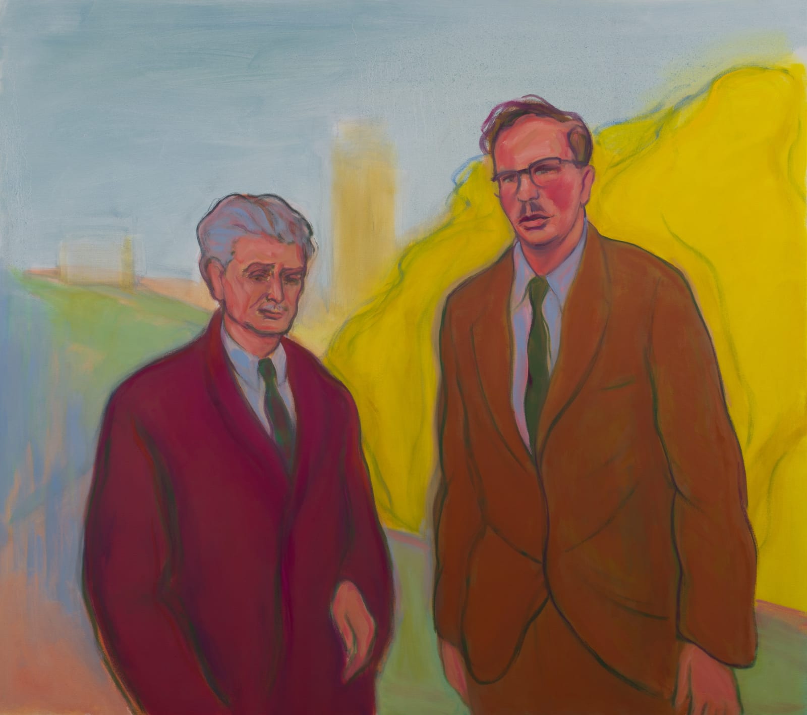 Alexander Moffat RSA, Hugh MacDiarmid and Hamish Henderson, 2020
