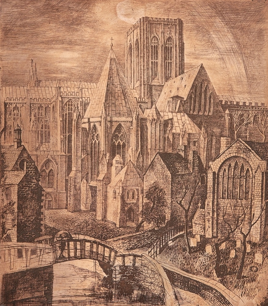 William Wilson RSA, York Minster, around 1940