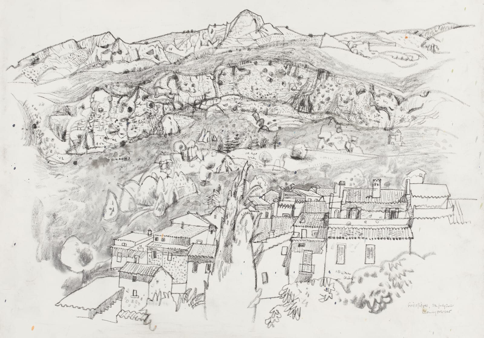 Leon Morrocco RSA, Cipières against the Mountain, 2021