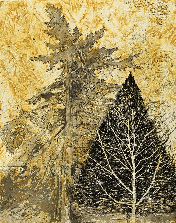 Victoria Crowe RSA, Solstice, Trees and Ice, 2012