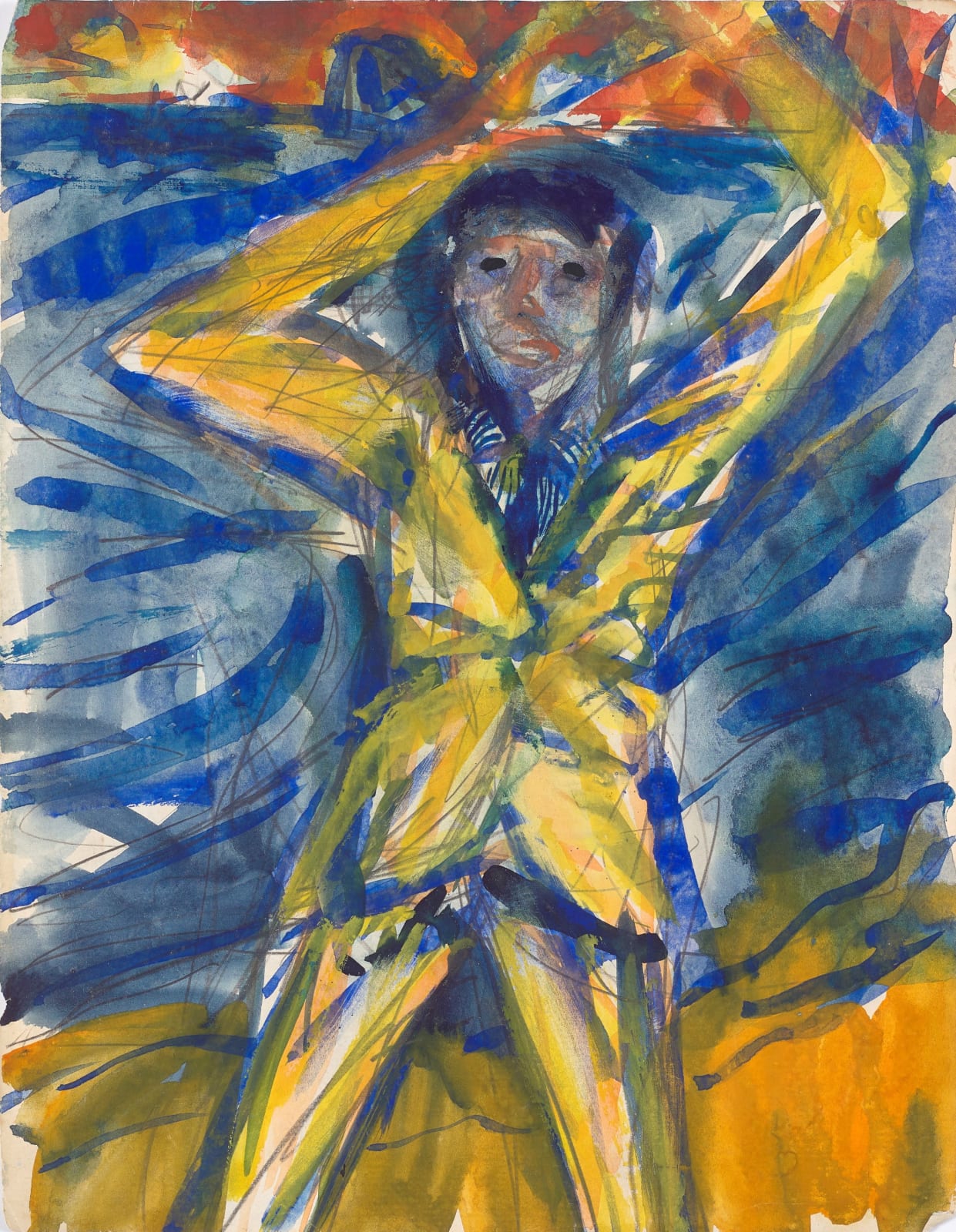 John Houston RSA, John Bellany and Bass Rock, circa 1991