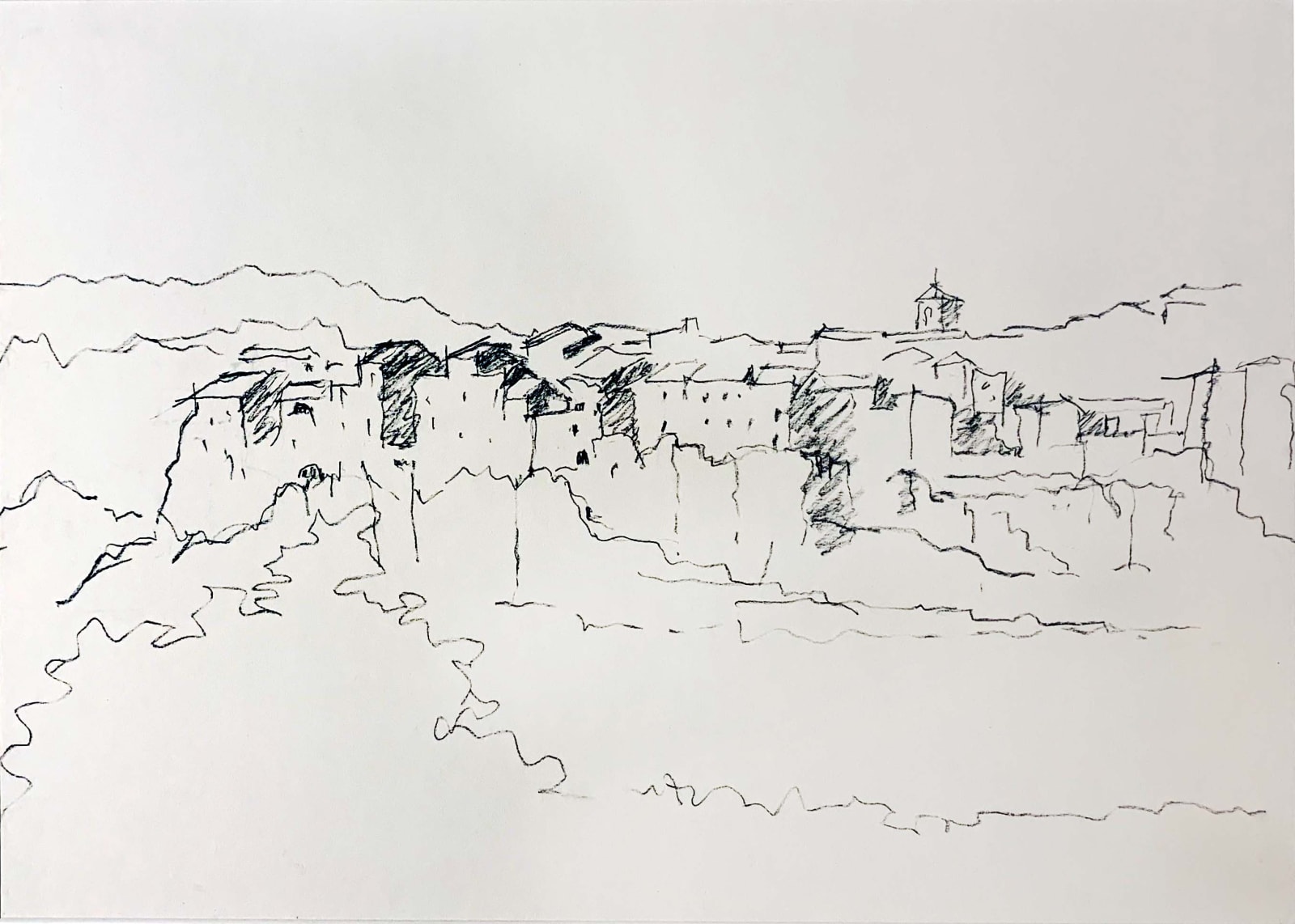 Ian Goodfellow, Tufa Town Tuscany, 1991