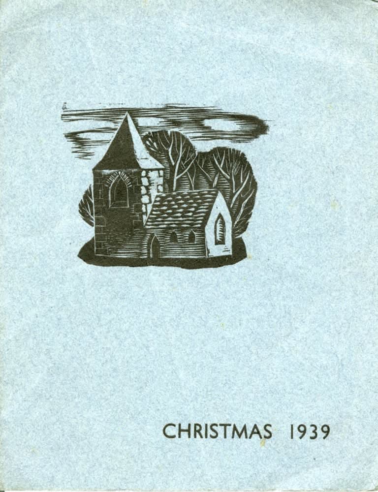 William Wilson RSA, In this Year of Our Lord (Christmas Card 1939), 1939