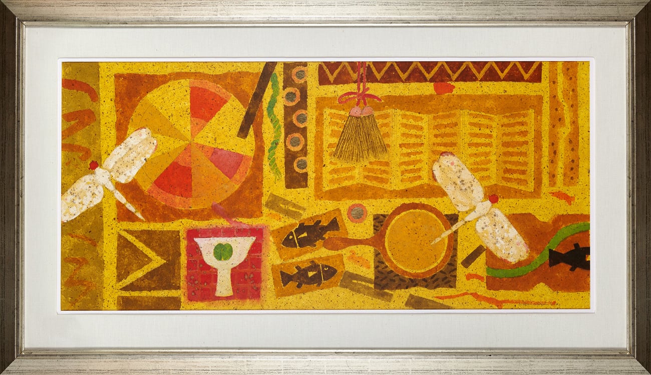 William Littlejohn RSA, Stem Cup and Dragonflies, 2002