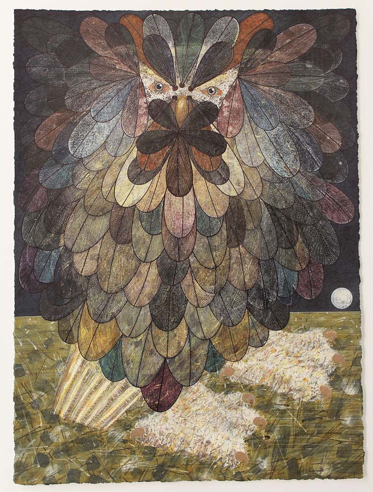 Michael Agnew RSA, Aberdeen Samurai Owl for Megan Boyd, 2017