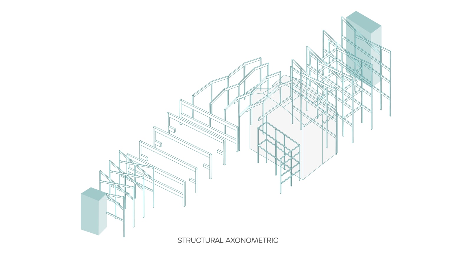 Emily Morgan, Structural Axonometric, 2024