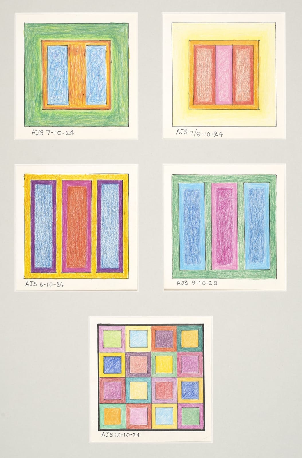 Andrew Stenhouse RSA, 5 Sheets of Portals, 2025