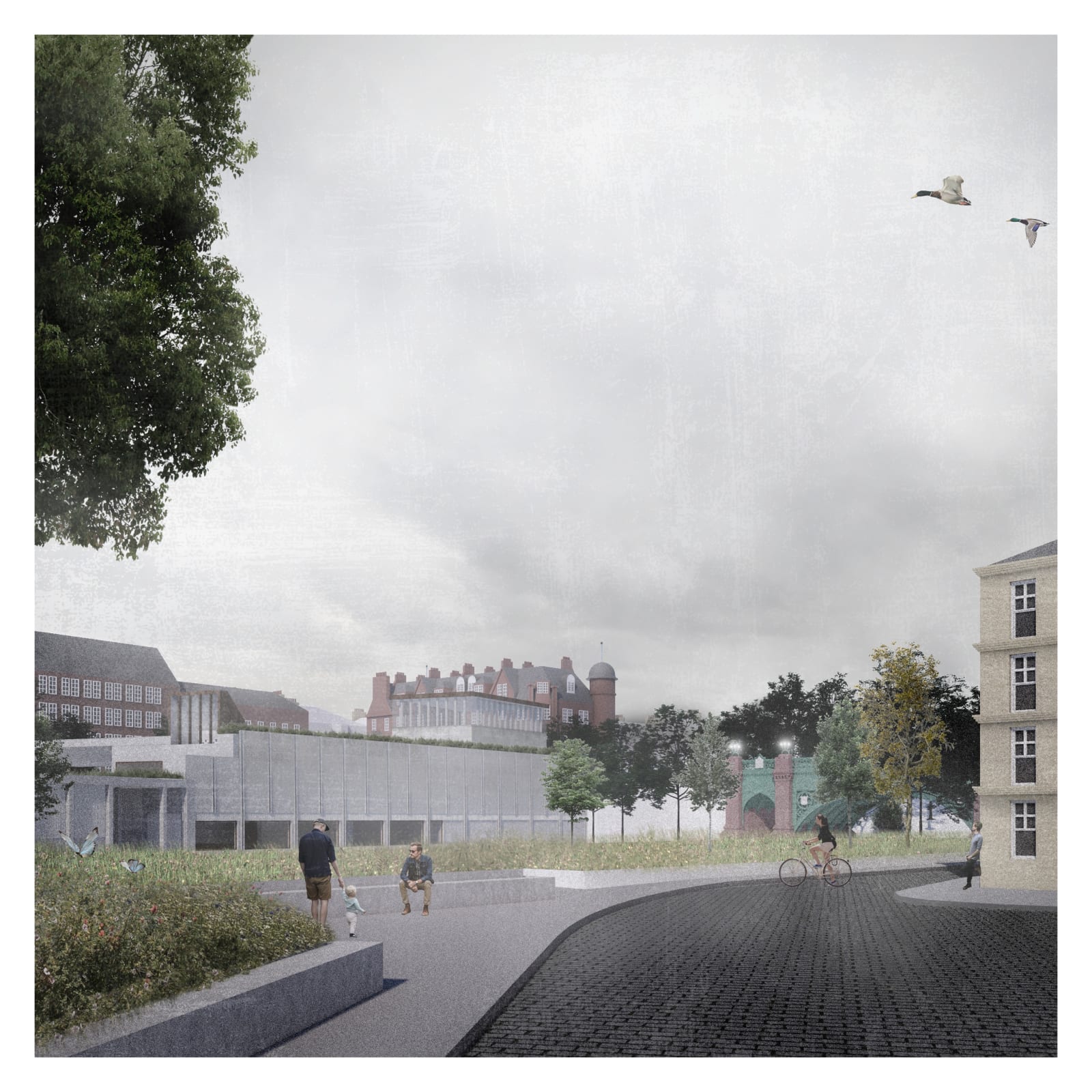 Alexandra Adams and Euan Campbell, Kelvinbridge Materials Campus, 2020