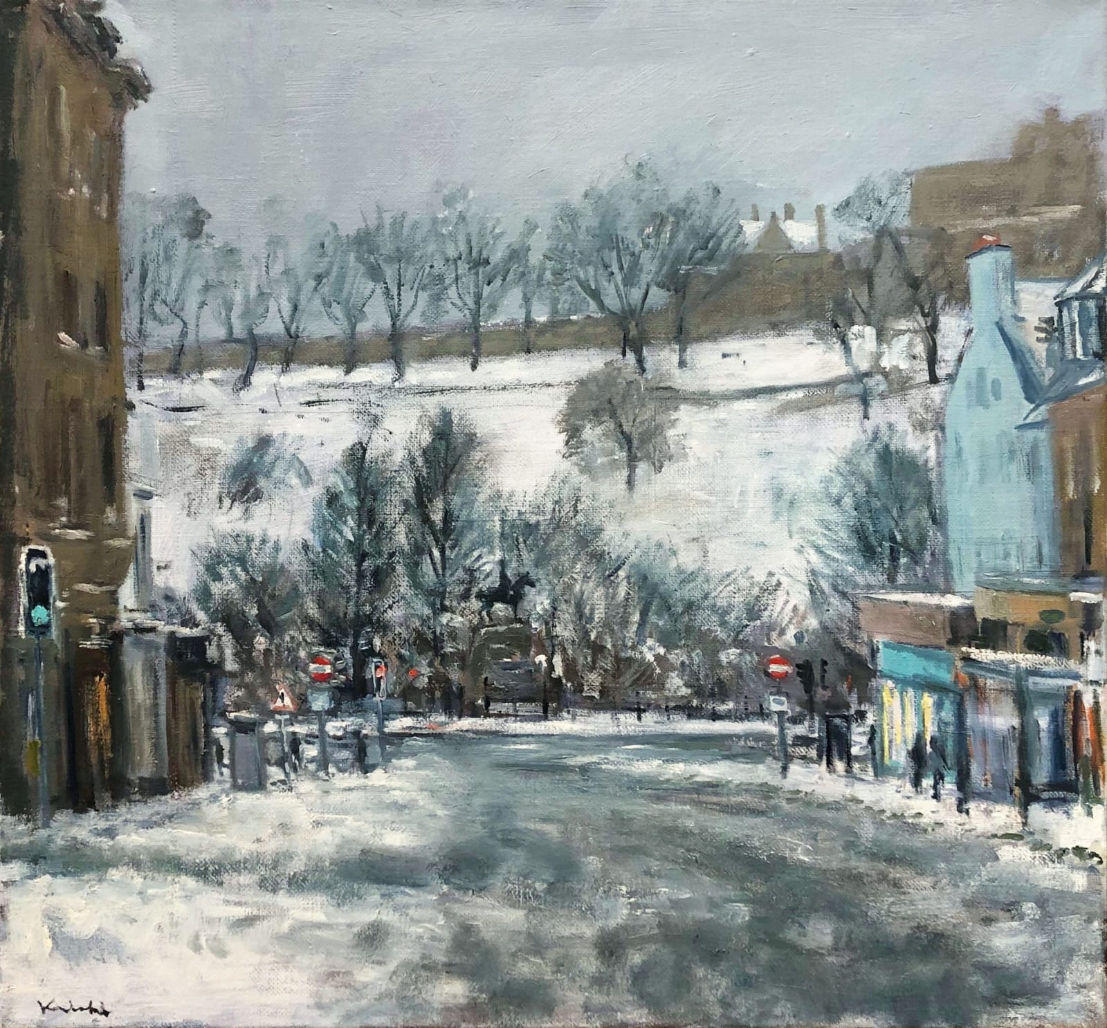 Henry Kondracki RSA, Frederick Street, Winter