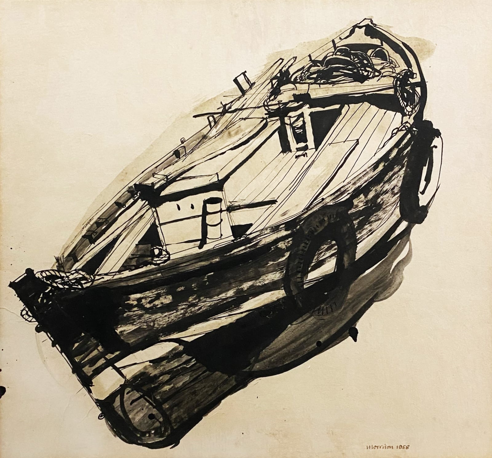 James Morrison RSA, Boat, 1958