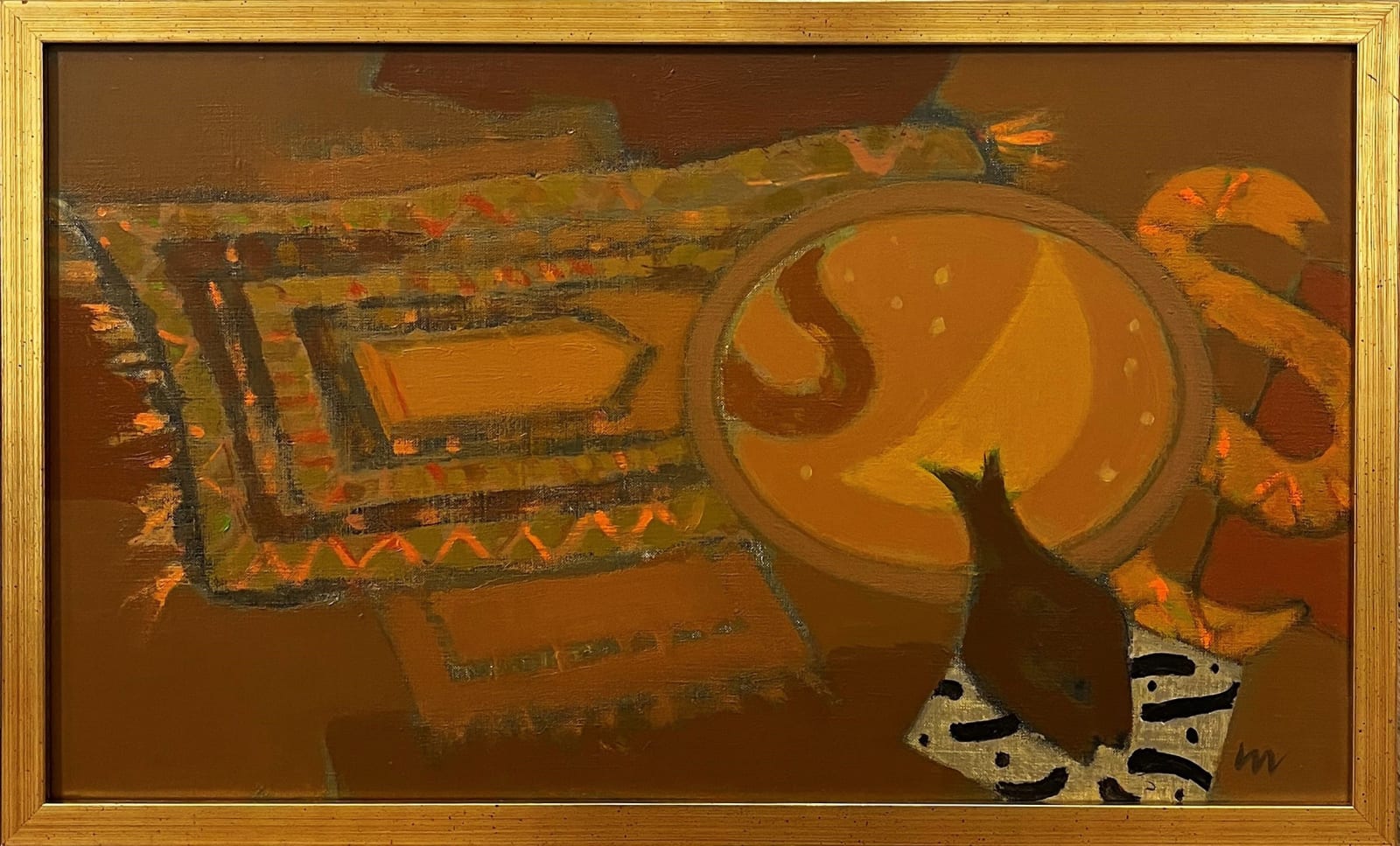 William Littlejohn RSA, Rug, Fish and Snake