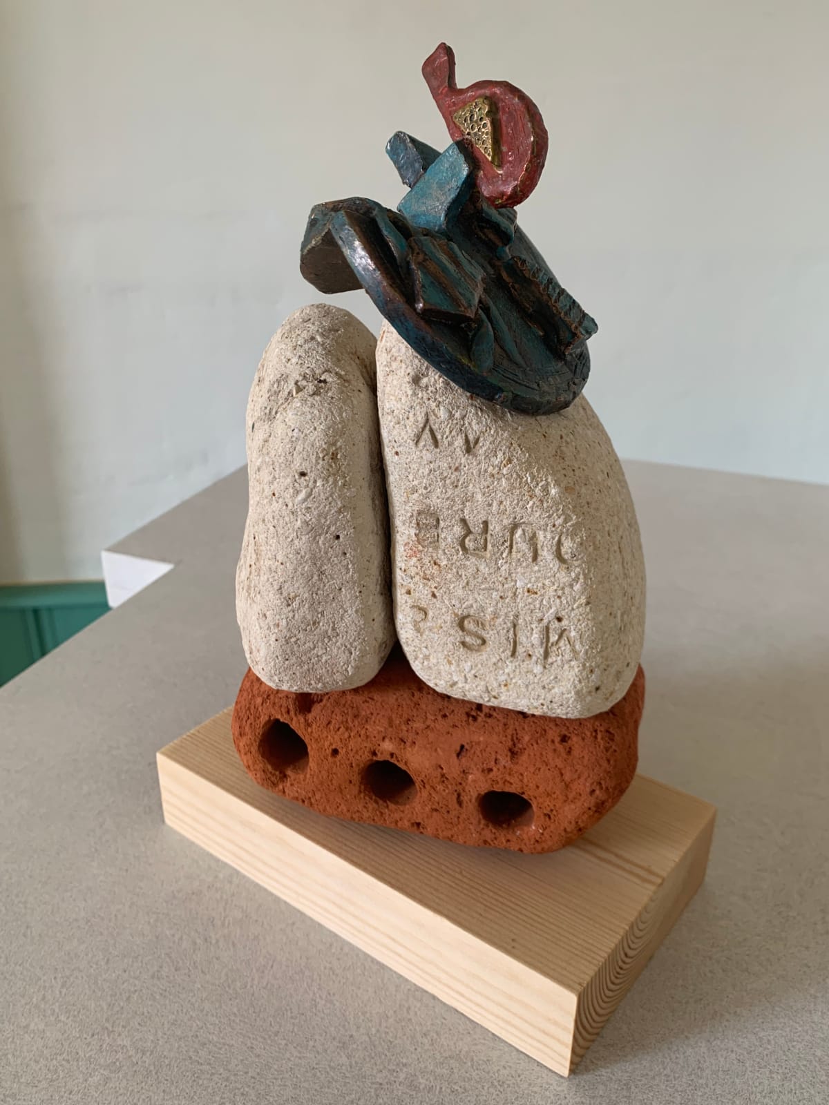 Fiona Dean RSA, Fragment 3: foldout sea with sandbanks-inlets-red cloud, solway merse. S.E.