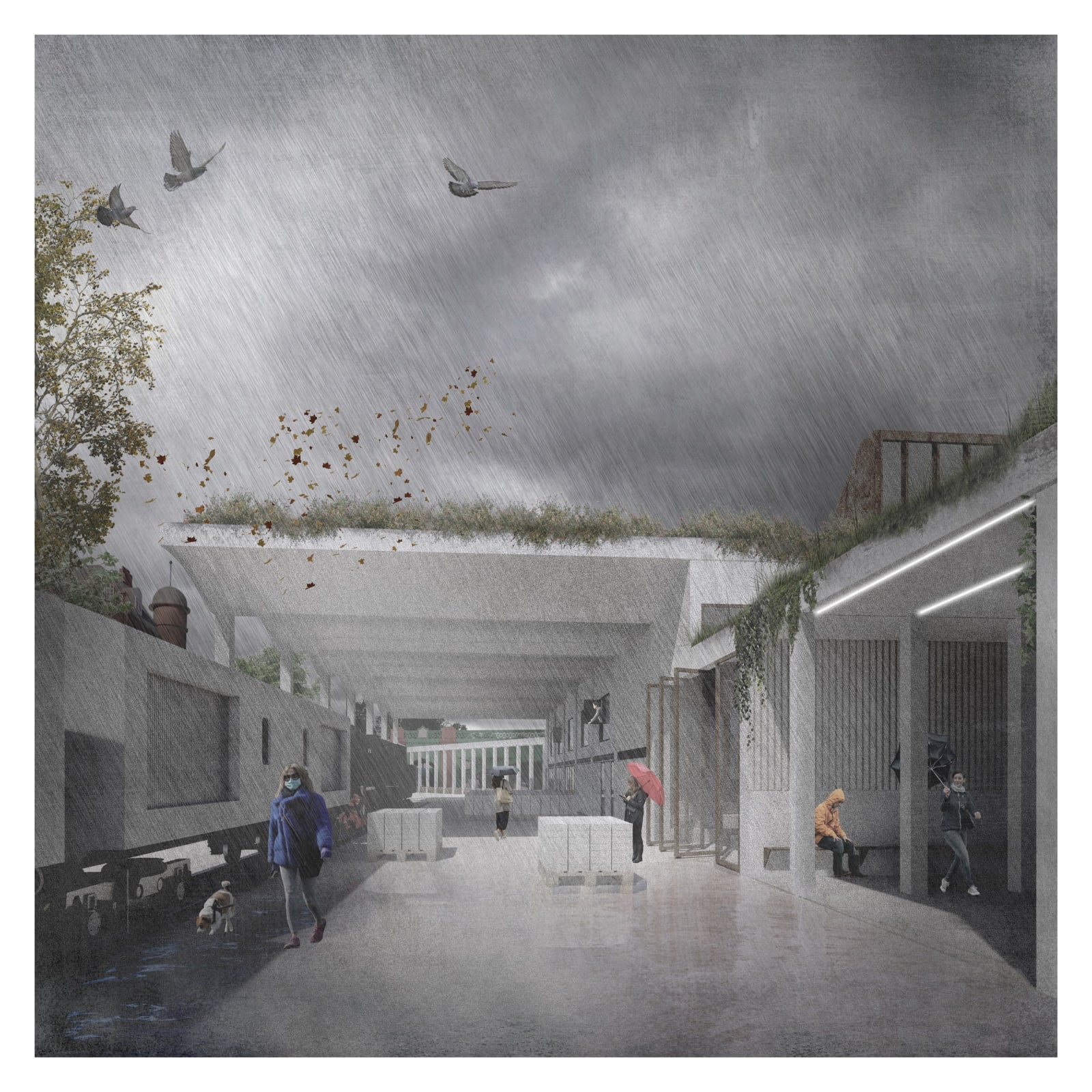 Alexandra Adams and Euan Campbell, Kelvinbridge Materials Campus 2, 2020