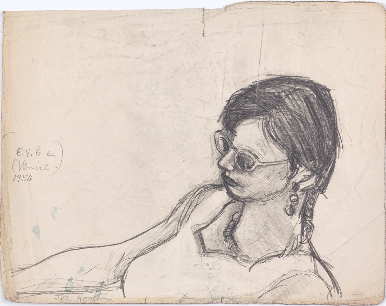 John Houston RSA, E.V.B. in Venice, 1954