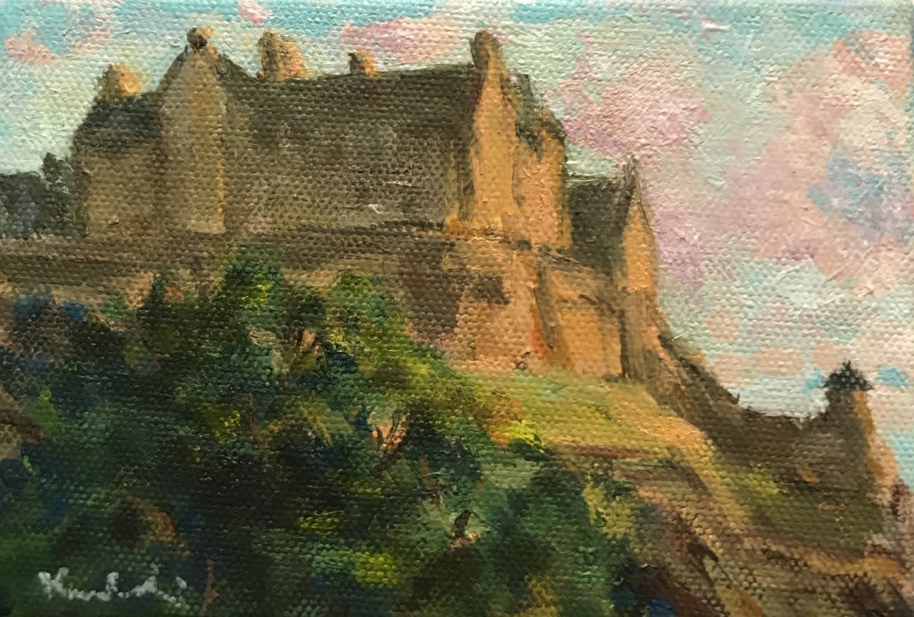 Henry Kondracki RSA, The Castle, Summer Evening, 2020