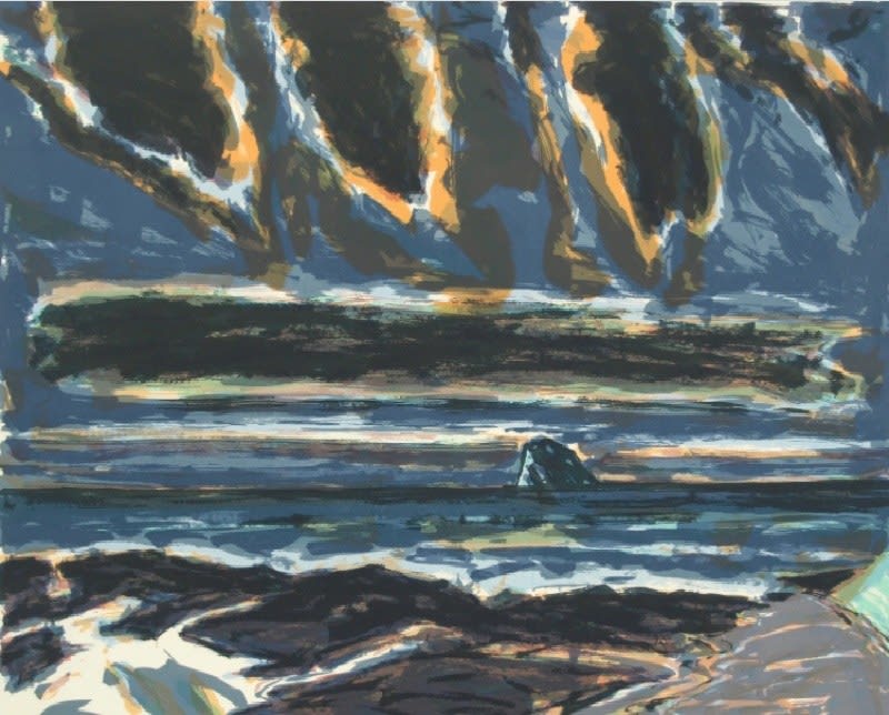 John Houston RSA, Bass Rock, Dusk