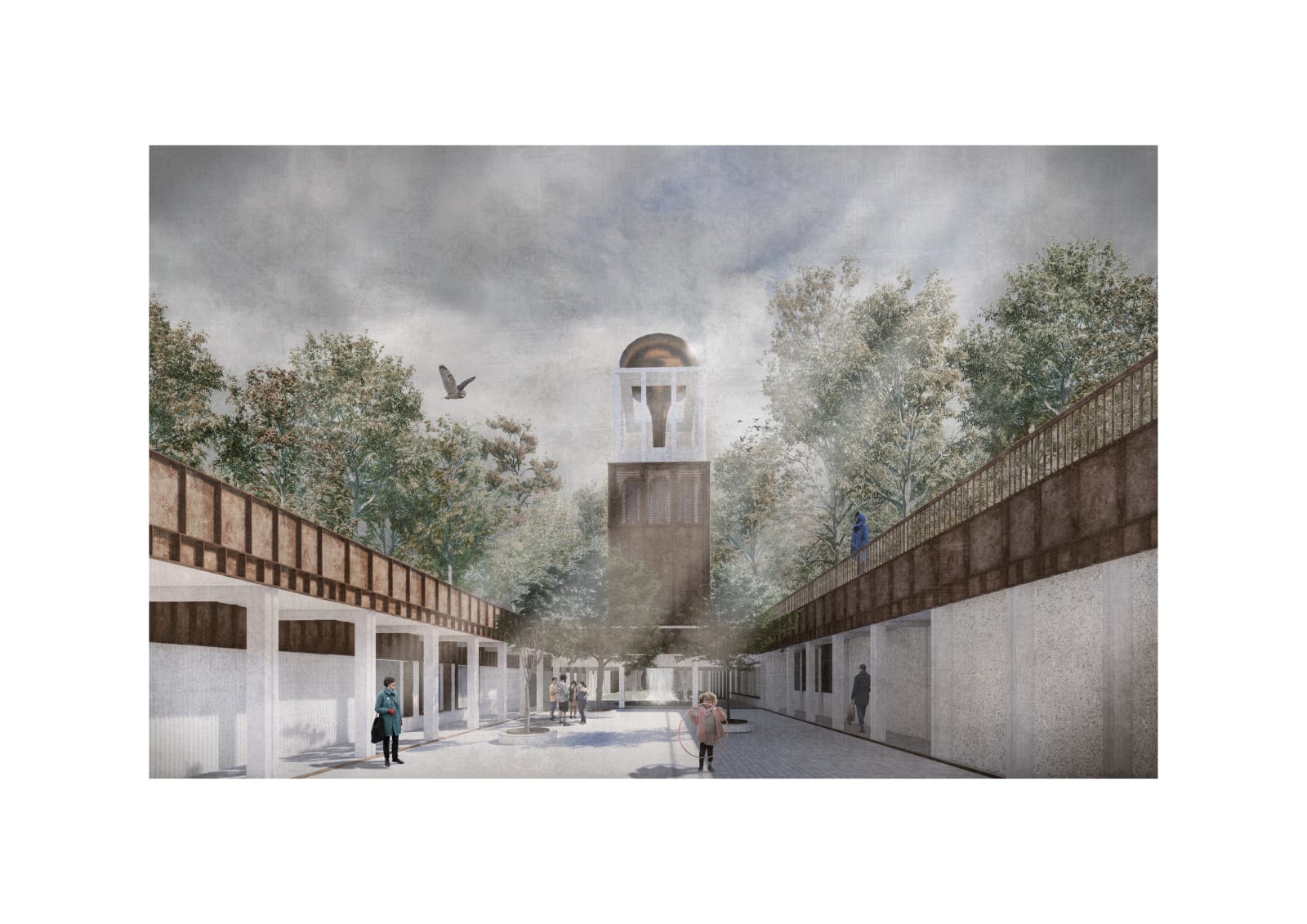 Alexandra Adams and Euan Campbell, Kirklee Courtyard, 2020