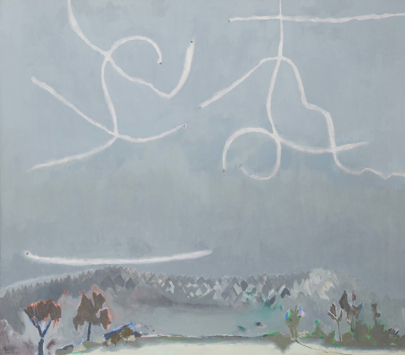 David Michie RSA, Martins Flying at Dusk I, circa 1994