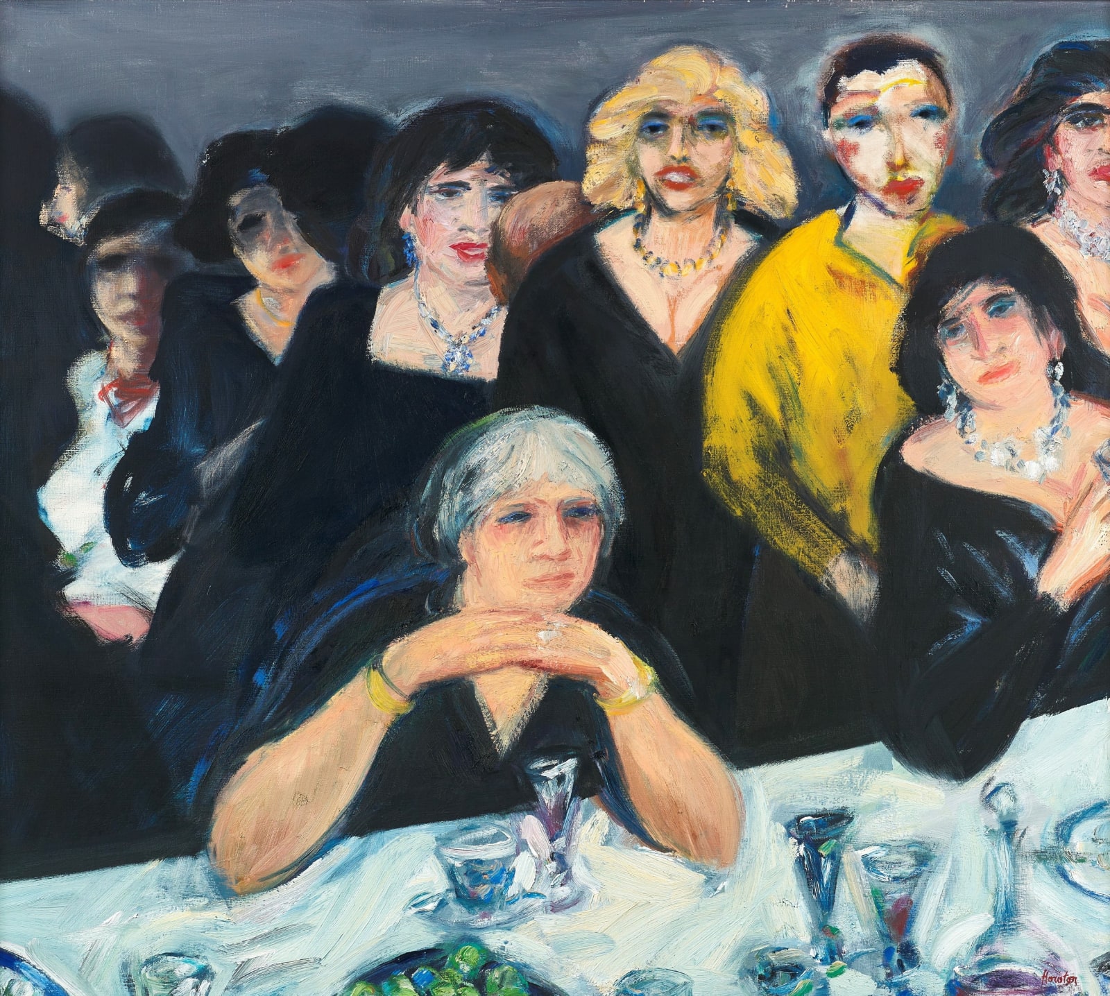 John Houston RSA, The Party, New York I, 1982-83